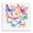 Rainbow Butterflies Whimsical Flight, variant on Stupell Industries Bohemian Rainbow Butterflies Rabble Canvas Art, 17 x 17, by Creative Studio