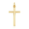 thumbnail image 7 of Juliette Collection Rounded Edge Cross Pendant Necklace, 24.5MM x 14.6MM, 14K Yellow Gold, 7 of 7