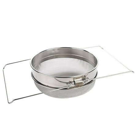 

Senuolre Stainless Steel Honey Filter-Double Honey Strainer With Extendable Handle Wine Funnel Strainer With Honey Filter
