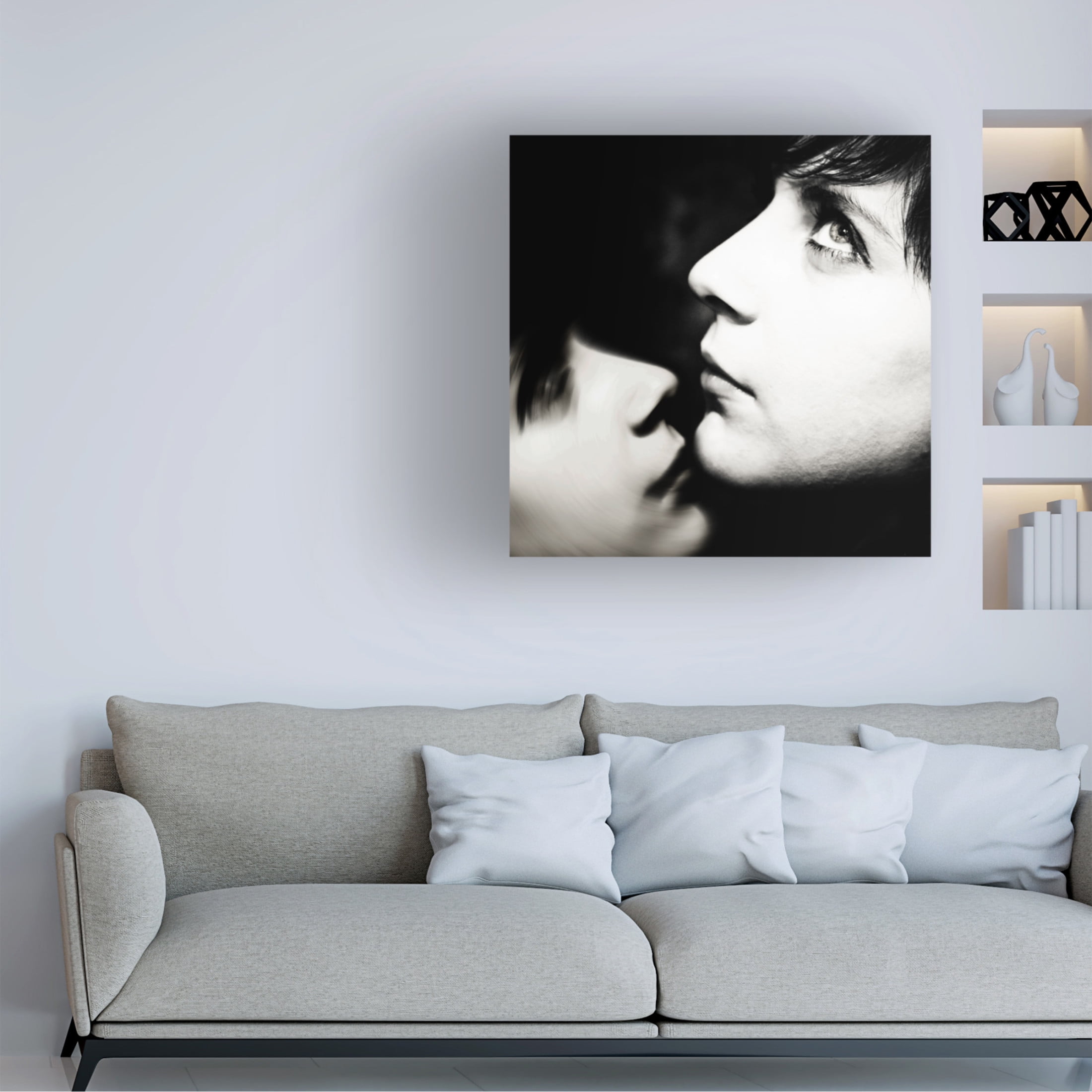 Canvas Wall Art - Christine Lebrasseur 'Hors-Contexte' Wall Art for Living Room, Bedroom, or Office D?cor by Trademark Fine Art - 14 x 14 Inches