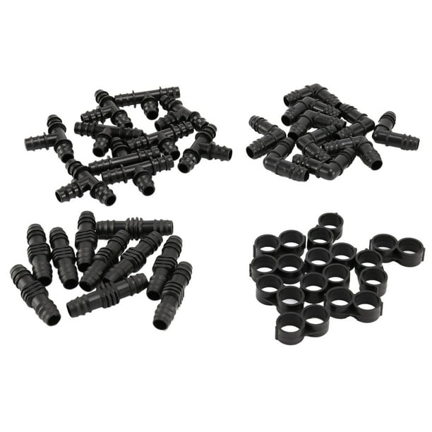 Irrigation Fittings Kit for 1/2 inch Tubing Barbed Connectors ( 16mm