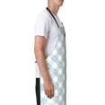 thumbnail image 3 of Fuzoiu Daisy Plaid Blue Print Adjustable Waterproof Apron with Pockets,Waterproof Apron for Cooking, Gardening, and Art Projects, 3 of 8