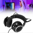 thumbnail image 4 of Gaming Headset 8 Color Light Effects 3 Sound Modes 3.5mm USB Cat Ear PC Gaming Headphones Black, 4 of 5