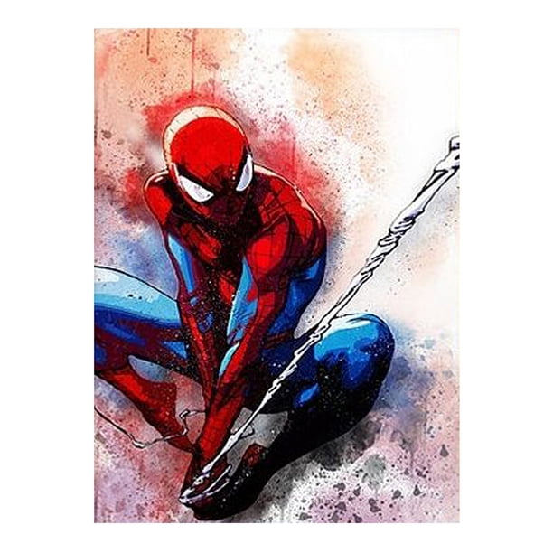 (#3 Spider-Man) Spider-Man lleno cuadrado mágico diamante resina 30*40 cm L1683