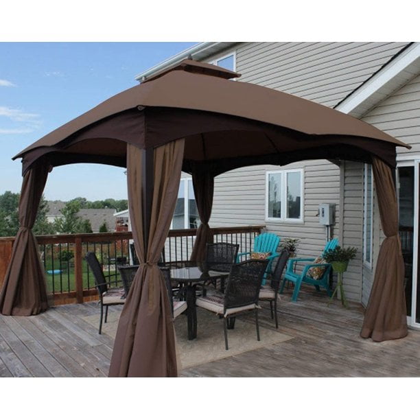 Eurmax Replacement Top For Lowe'S Allen Roth 10X12 Gazebo  #Gf-12S004B-1,Brown - Walmart.Com