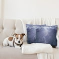 thumbnail image 4 of Ambesonne Grey Throw Pillow Cover 2 Pack, Thunderstorm Dark Clouds, 20", Blue, 4 of 5