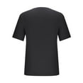 thumbnail image 4 of Ohufall Men's Short Sleeve T Shirt Casual Solid Color V-Neck Tops Tee Shirts Fitness Workout Pullover Shirts with Pocket, 4 of 5