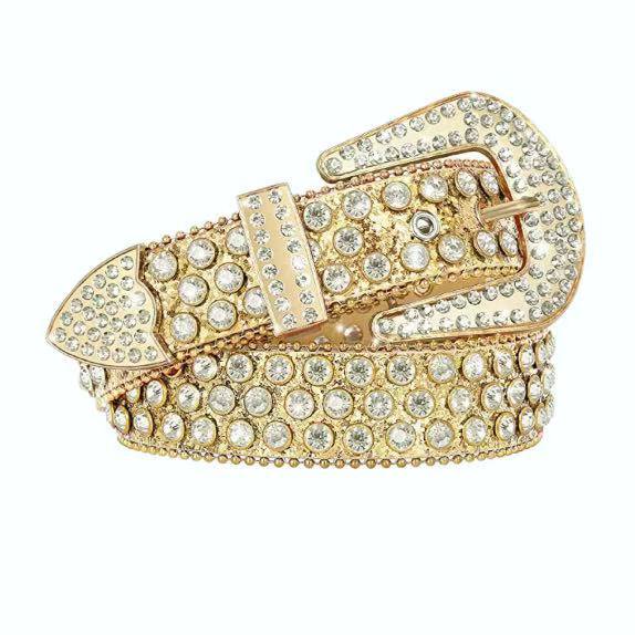 1pc Solid Color Rhinestone Waist Belt, Inlaid With Shiny Crystal For Punk And Hip-Hop Style, Suitable For Jeans Or Dress Halloween Summer, School