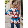 thumbnail image 4 of Anbech Color Contrast Womens Hoodie Tops Stitching Causal Sweatshirt Long Sleeve Drawstring Hooded, 4 of 8
