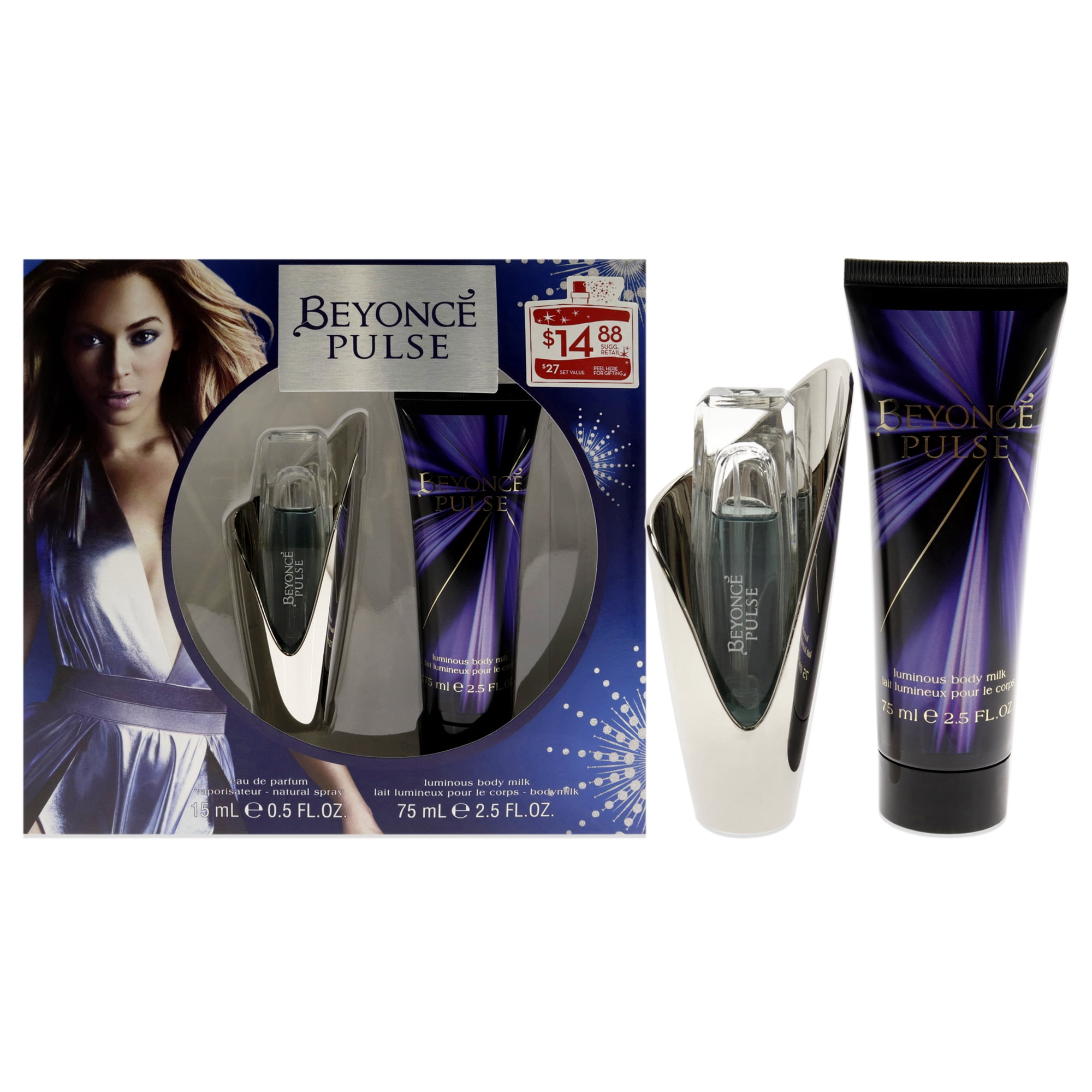Beyonce Spray EDP de 0.5 oz, Leche Corporal Luminosa de 2.5 oz Beyonce ...