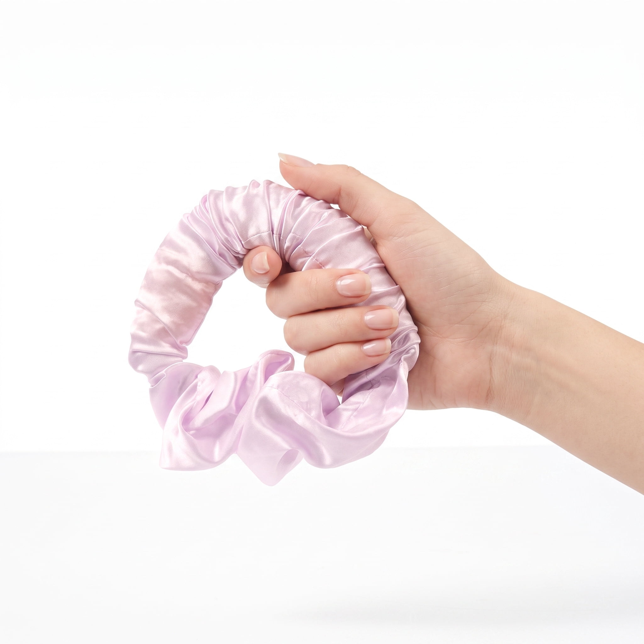 Unwind Pink Heatless All-in-One Hair Curler with Integrated Scrunchie for Soft Curls