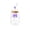 Purple, variant on 450ml Clear Glass Water Cup with Vertical Stripe Texture - Reusable Tumbler with Butterfly Decoration, Lid and Glass Straw for Cold Drink Coffee Tea Home Office