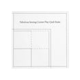 thumbnail image 2 of Ganfancp 2023 Esquina de Costura Juego Quilt Ruler,Corner Cutter Ruler, Quilting Sewing Template Patchwork Tool Transparent Plastic Templates Ruler Acrylic Sewing Patchwork Artículos En Liquidación 1, 2 of 7