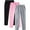 Pink2, variant on Jalioing Men's 3 Pack Sweatpants Casual Elastic Waist Drawstring Athletic Pants Loose Straight Leg Joggers with Pocket