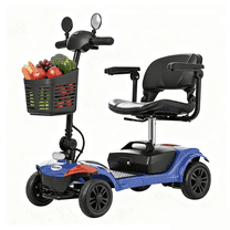 Segmart 4 Wheel Mobility Scooter for Seniors & Adults, Foldable Electric Mobility Scooter with 300W Motor, 9” All-Terrain Tires, 300 lbs Capacity, Indoor & Outdoor Use