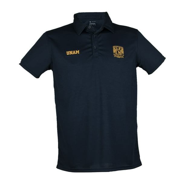 OLD SCHOOL SPORTS UNAM Playera Polo Silueta Sport Azul Hombre OLD SCHOOL SPORTS UNAM Playera tipo polo manga corta