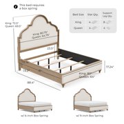 Furniture of America Weile Wood King 3-Piece Bedroom Set in Oak