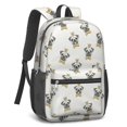 thumbnail image 2 of Pug and Crowns White Pattern 17" School Backpacks for Teens,Waterproof Oxford Fabric,S-Shape Padded Straps for School,Travel,Hiking,Camping, 2 of 6
