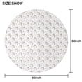 thumbnail image 6 of White Cartoon Unicorn Star Pattern Round Tablecloth 60"x60",Wrinkle Wipeable Table Cloth for Kitchen Dining Room Picnic Patio Party, 6 of 6