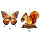 thumbnail image 2 of Bewildely 2 adornos de animales, ardilla, mariposa, decoración ligera de acrílico de doble cara, ideal para Decoración mariposa, 2 of 6