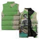 thumbnail image 5 of Chaleco de trabajo con estampado artístico de moda para hombre, ropa informal y cálida para hombre, chaquetas de invierno para hombre, chaleco cómodo y versátil resistente al viento frío, 5 of 5