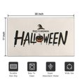 thumbnail image 5 of Happy Halloween Pumpkin Ghost Non Slip Washable Door Mat Pumpkin Skull Bat Spider Welcome Mat Funny for Door Kitchen Bathroom Bedroom Crystal Velvet 30x17 Inches, 5 of 7