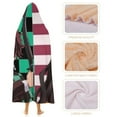 thumbnail image 4 of Demon Slayer Wearable Blanket Cloak Arctic Velvet Hooded Blanket Soft Fuzzy Hoodie Blanket Cape for Adults Kids 60"x80", 4 of 8