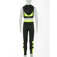 thumbnail image 4 of inlzdz Girls 3Pcs Hip Hop Dance Outfits Crop Hoodies Tank Top Pants Sportswear Active Clothes Set Fluorescent Yellow 12, 4 of 7