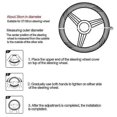 thumbnail image 3 of Universal New Steering Wheel Cover Breathable Artificial Leather Car Steering-Wheel Cover Fabric Braid Auto interior Accessories, 3 of 5