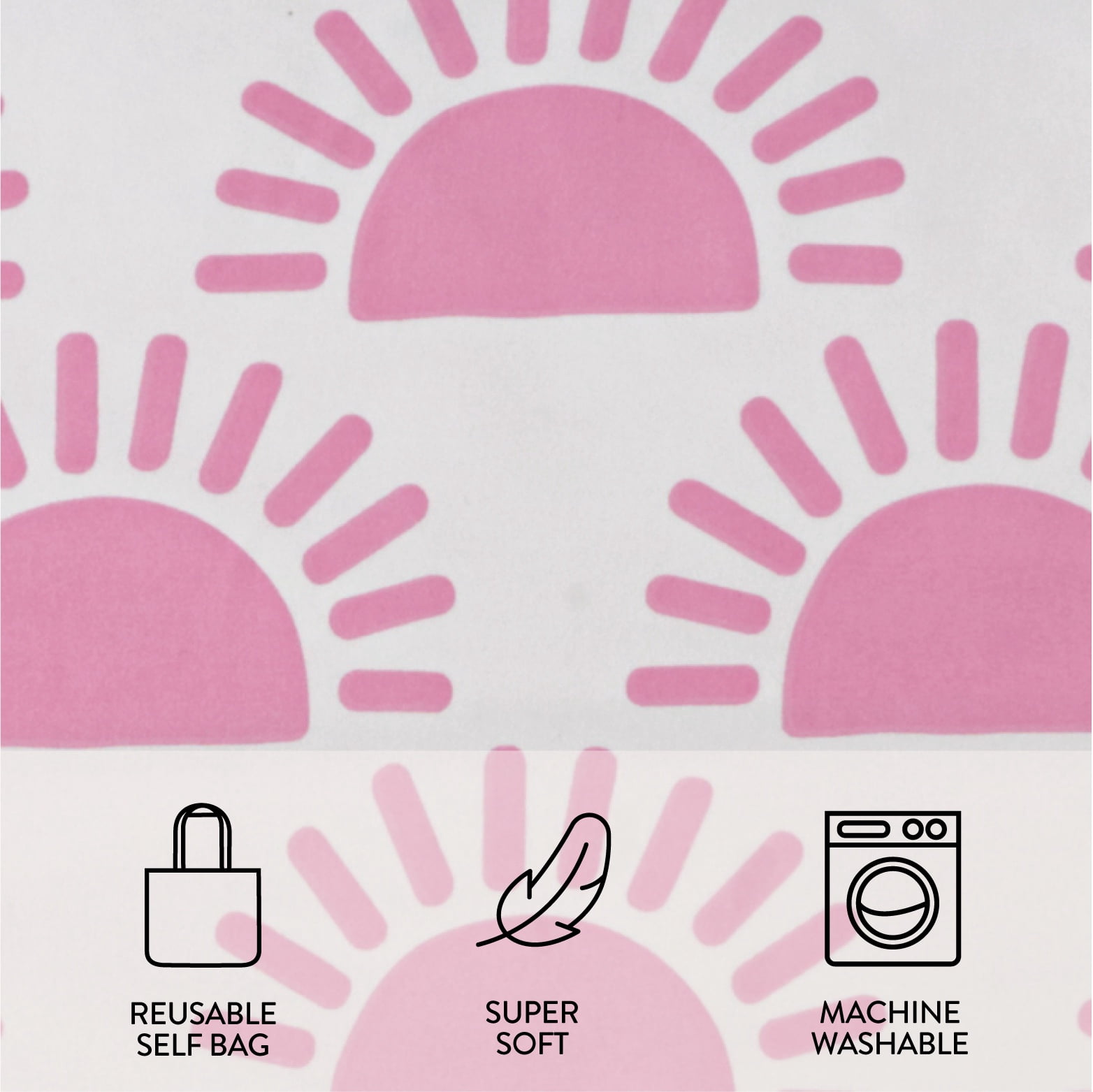 Urban Shop 8 Piece Pink Sunburst Mix and Match Sheet Set, Full