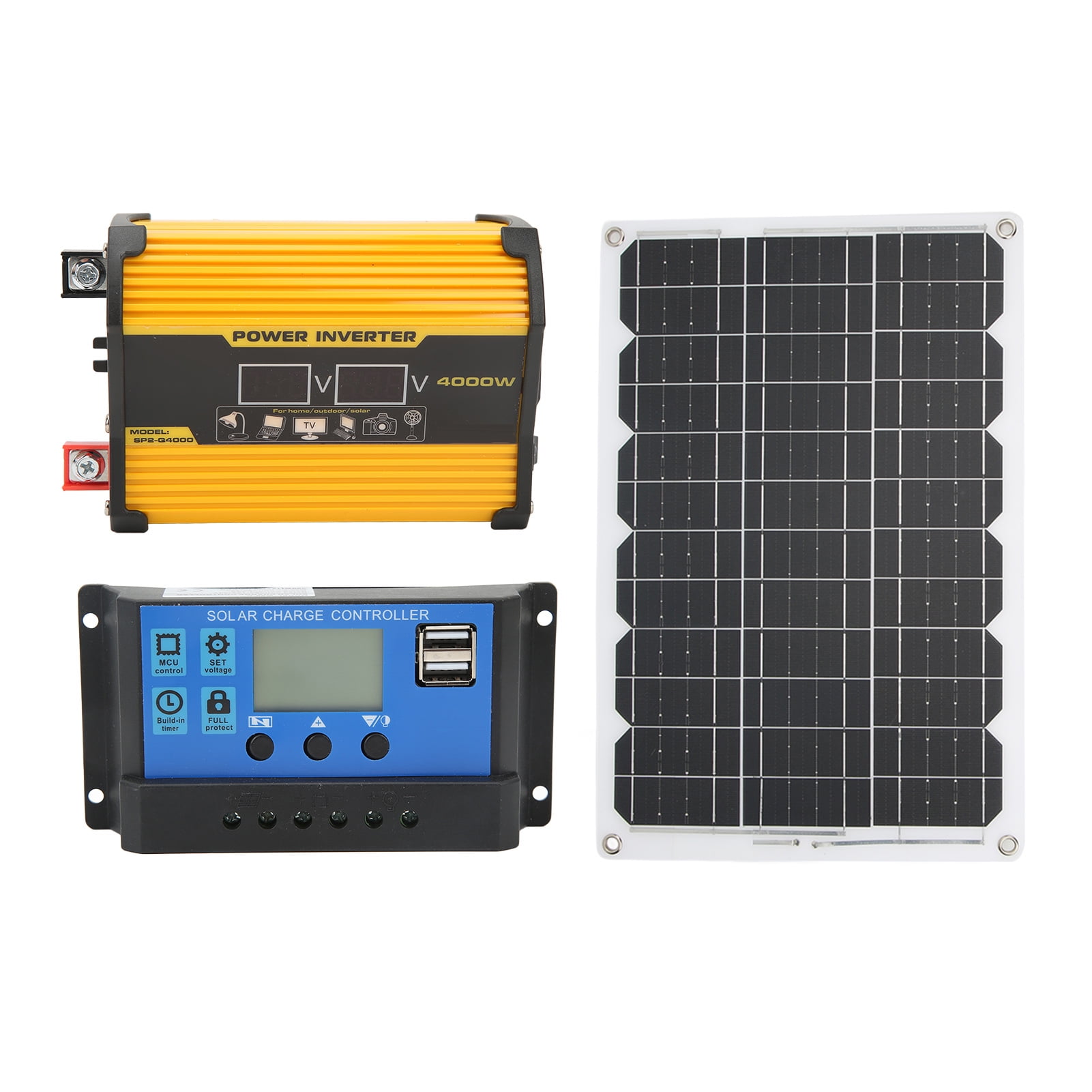 Complete Solar Power Kit,Solar Panel System Monocrystal Solar