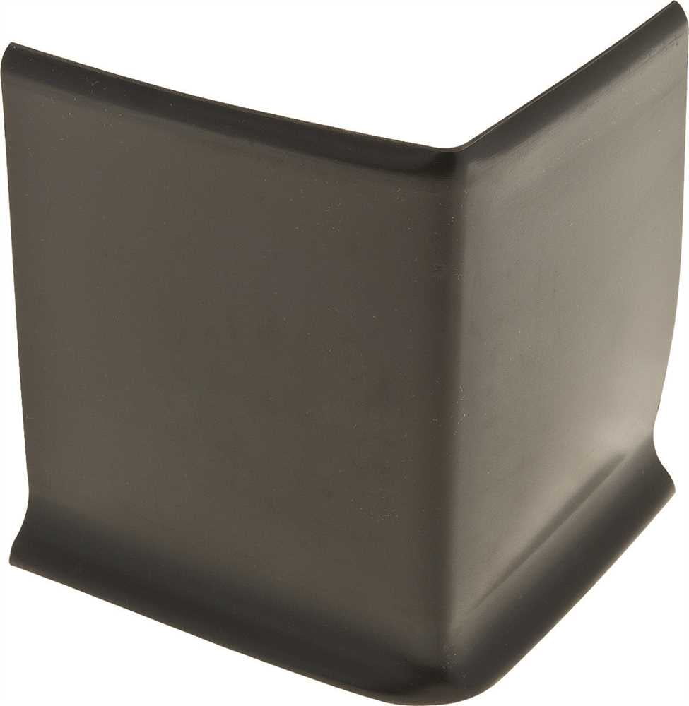 TARKETT VINYL BASE OUTSIDE CORNERS, BLACK, 4 IN. per 800 Each