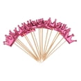 thumbnail image 2 of Adorno para cupcakes, 20 unidades, diseño de corona, para muffins 20 piezas corona rosa roja, 2 of 9