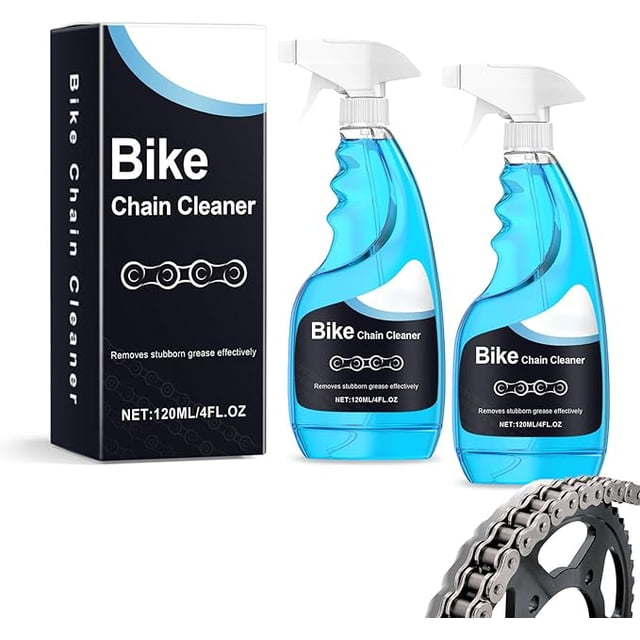 Portable Anti-Rust Bicycle Chain Cleaning Spray, Bike Chain Cleaner Spray, Rust Removal and Maintenance Care for Bikes, Rusts Protection, Fast-Drying -for Cleaning and Maintaining Bicycle (2PC)