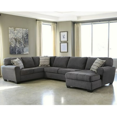 Flash Furniture Benchcraft Soon 3 Piece Laf Sofa Sectional In Flash Furniture Benchcraft Soon 3 Piece Laf Sofa Sectional In Slate Fabric