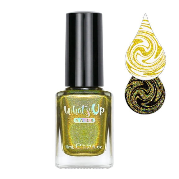 Whats Up Nails - Baby Karats Stamping Polish (Gold Holo)