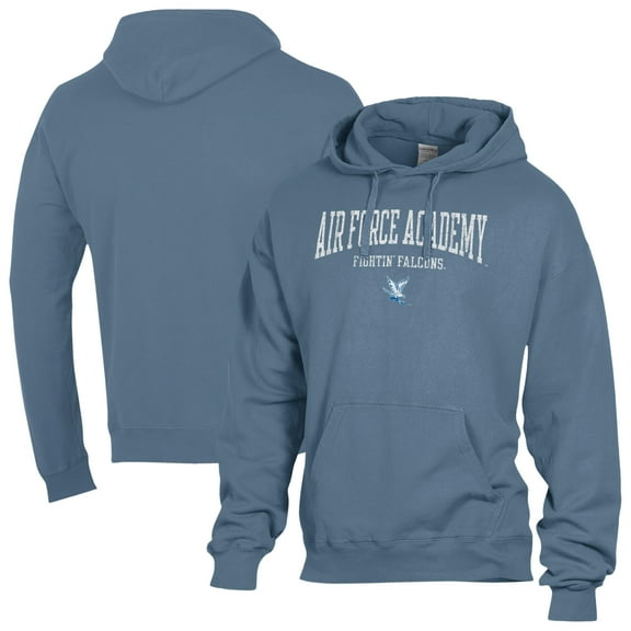 Men's ComfortWash Blue Air Force Falcons Fleece Hoodie