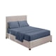 thumbnail image 3 of Juego de ropa de cama para el hogar, sábana, funda de colchón, funda de almohada, juego de ropa de cama de poliéster de color sólido, gris azul, gemelo, 3pcs / set Eigraketly HA6267-07B, 3 of 7