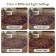 thumbnail image 7 of ODIKA 8'x10' Washable Area Rug Non-Slip Chair-Friendly Mat Music Notes Boho Vintage Border Retro Acoustic Motif Guitar Print Refined for Dining Room, Large Office, Lounge, 7 of 7