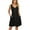 Black, variant on Odeerbi Summer 2025 Casual Dresses for Women Sleeveless V-Neck Solid Color Pocket Makings Dress Black