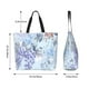 thumbnail image 5 of Balery Bird Butterfly Stripe Bolsa Tote Estilo Estético con Cremalleras, Bolsa de Hombro, Bolsa de Compras Grande y Plegable, 5 of 8