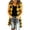MEICHANG-ZQR1-Yellow, variant on Meichang Flannel Long Vest for Women Hooded Drawstring Button Down Plaid Sleeveless Jacket Fall Winter Long Vest Jackets