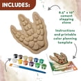 thumbnail image 5 of MindWare 8.5 inch x 10 inch Paint Your Own Stepping Stone Dinosaur Footprint, Multicolour, 5 of 7