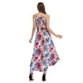 thumbnail image 3 of Kitsin Womens Deep V Neck Floral Adjustable Spaghetti Strap Sundresses Beach Maxi Dress with Pockets, 3 of 8