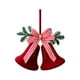 thumbnail image 3 of Adorno navideño de campana flocada, campana decorativa multiusos para colgar en el árbol de Navidad. Arco de campana, 3 of 9