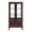 Cherry, variant on Jopath Display Cabinet with Glass Doors, Curio Glass Wine Cabinet with Adjustable Glass Shelves and Drawer Cabinet Sideboard With Bulb Included for Home Decor and Organization Dark Cherry