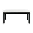 thumbnail image 2 of Pemberly Row Transitional White Marble Standard Height Dining Table, 2 of 10