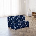 thumbnail image 4 of Half Moon Foldable Mattress, Sky Sun Stars, 74.8" x 35.4", Violet Blue Ceil Blue, by Ambesonne, 4 of 6