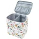 thumbnail image 5 of Bolsa organizadora de esmaltes de uñas con lazo para mujer, accesorio versátil de doble capa Blanco, 5 of 8