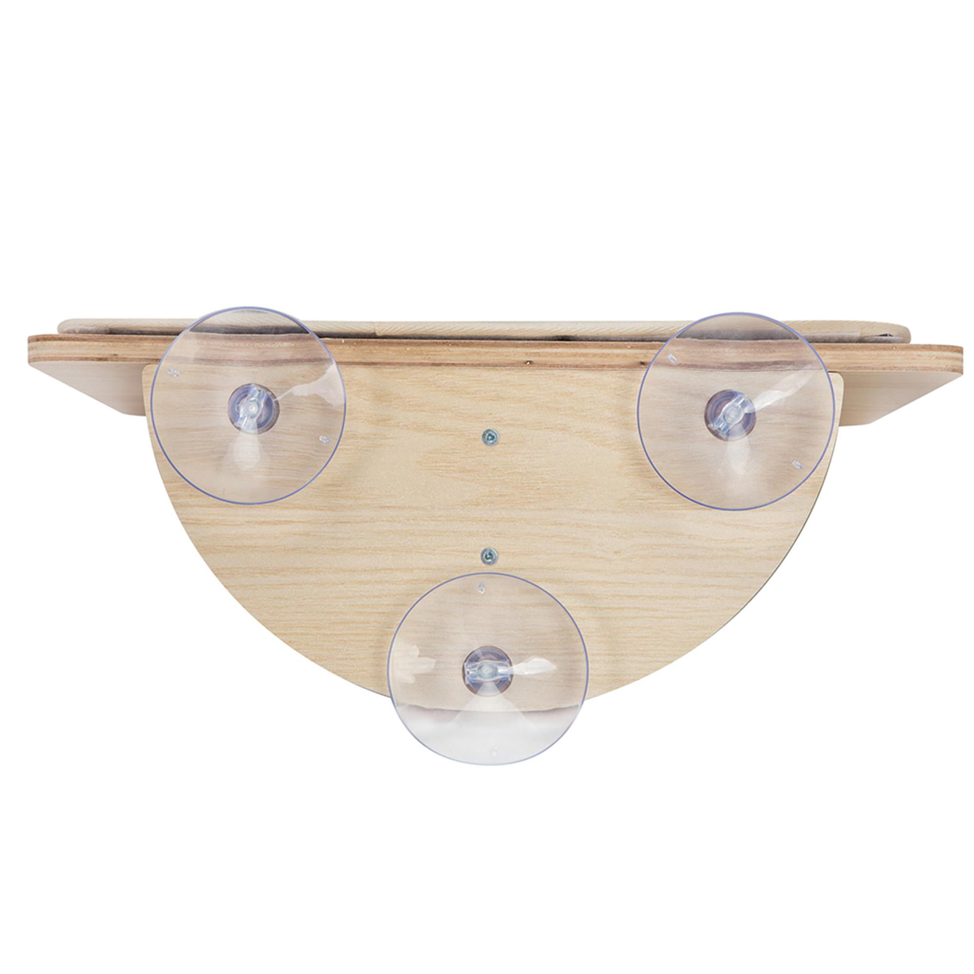 resenkos 15" Cat Window Perch Large Cat Hammock for Window Cat Nest Bed Kittens Resting Seat Cats Bed, Beige